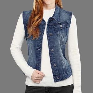 Eddie Bauer Denim Vest Size Medium